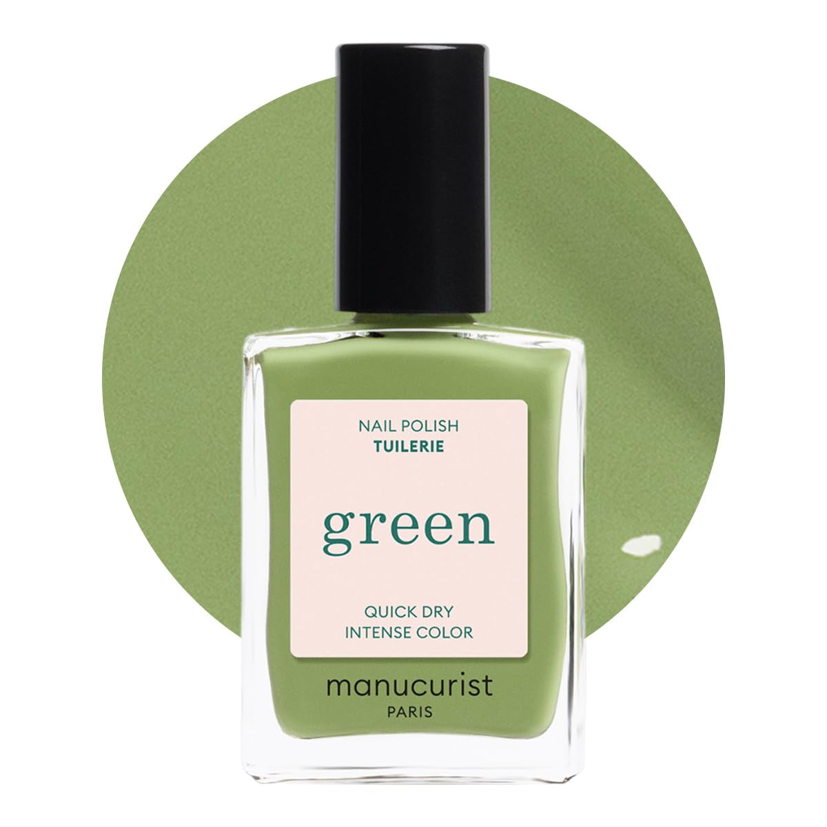 Manucurist Green - Oja Rosy Beige Shell Beige - Oja cu Uscare Rapidă - DIY Nails - Vegană 12-Free - Pe Bază de Plante - Oja - Fabricată în Franța