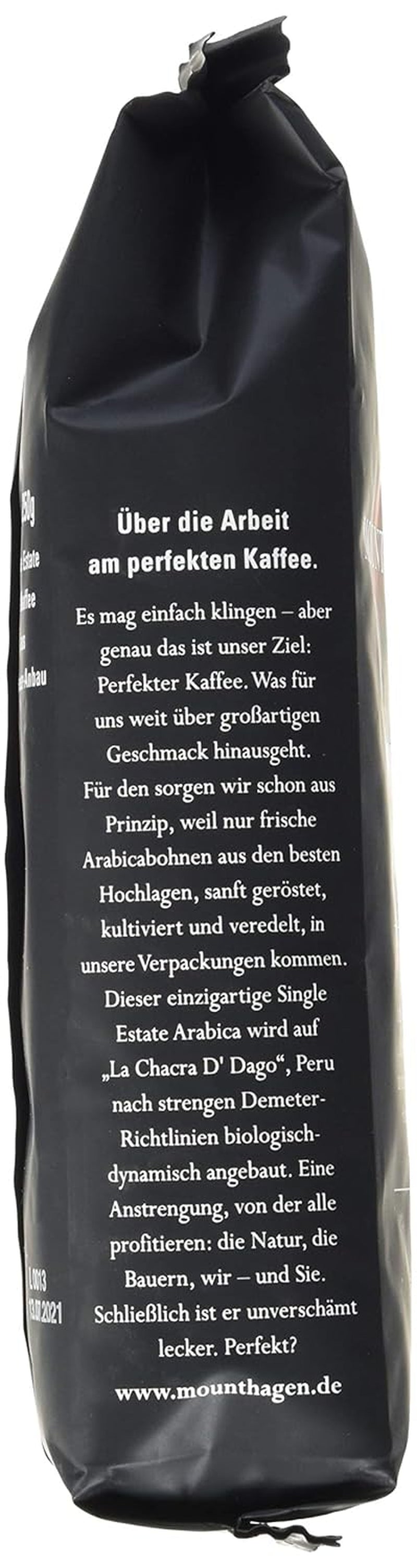 Mounthagen Peru Röstkaffee mit ganzen Bohnen Naty Shop Coffee