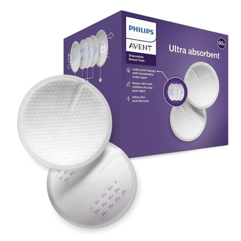 Philips Avent Einweg-Stilleinlagen, Ultra-Komfort Und Sicherheit, 60 Stück, Weiß (Modell SCF254/61) Accesorii Hrana si Alaptare Bebe Naty Shop