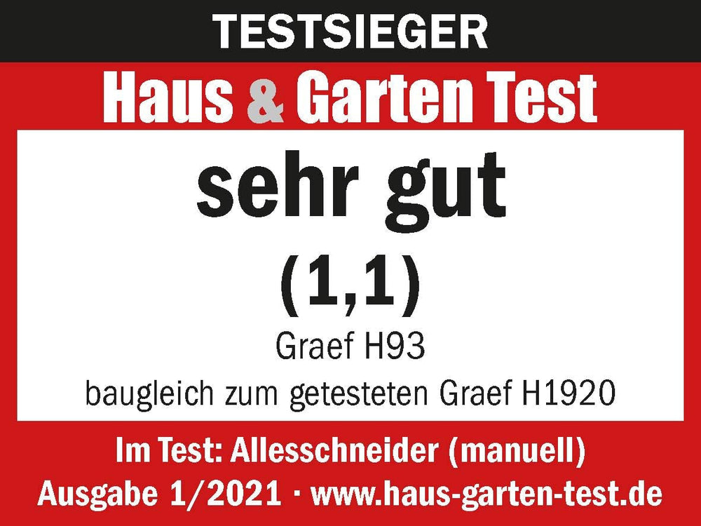 GRAEF Manuale H93 Multifunktions-Handschneider, rot Rasnite und Allesschneider Naty Shop