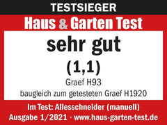 GRAEF Manuale H93 Multifunktions-Handschneider, rot Rasnite und Allesschneider Naty Shop