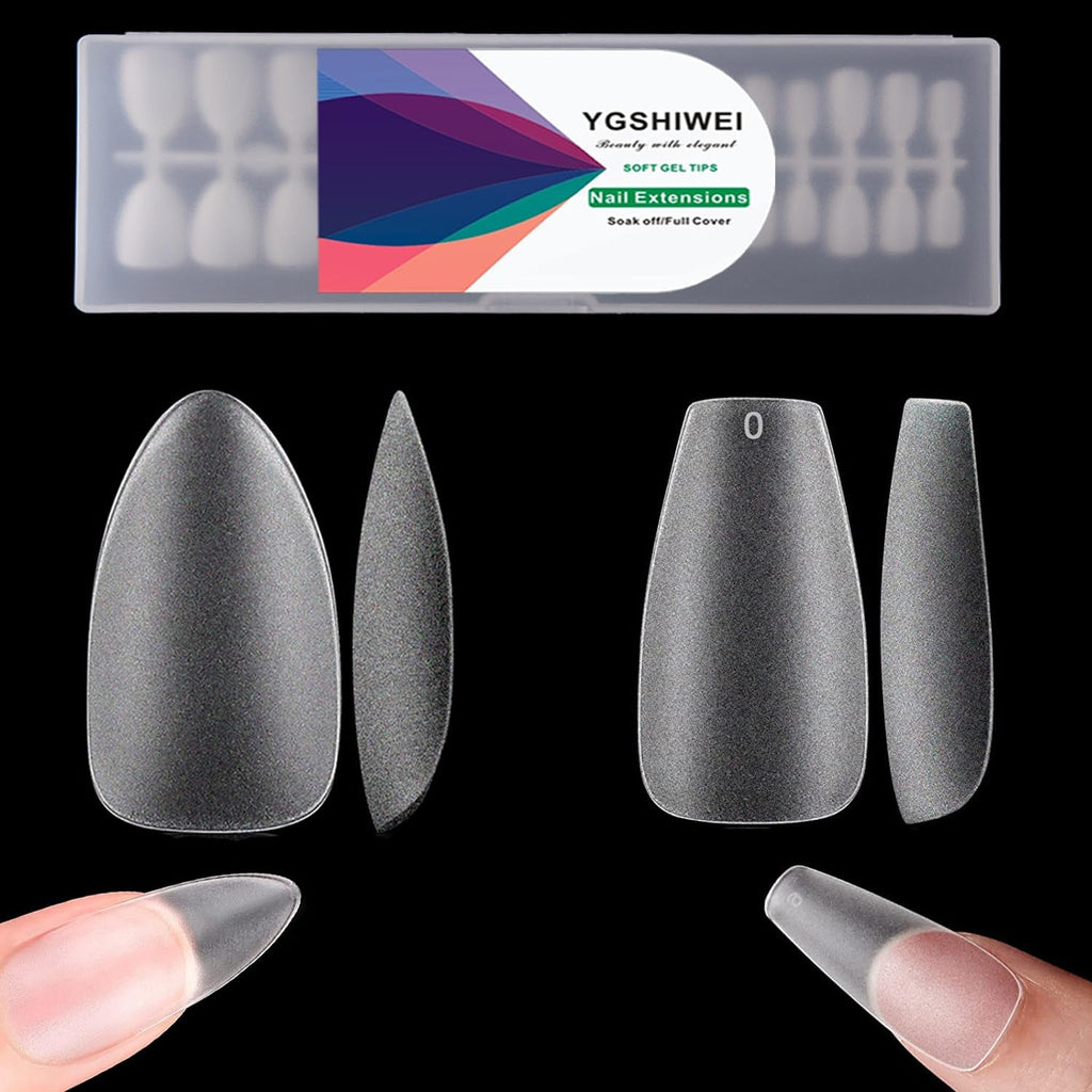 Unghii false cu acoperire completă, pachet de 504, 12 mărimi, unghii false cu lipici de unghii, unghii artificiale acrilice cu cutie de depozitare pentru saloane de unghii și artă unghii DIY acasă (pătrat)