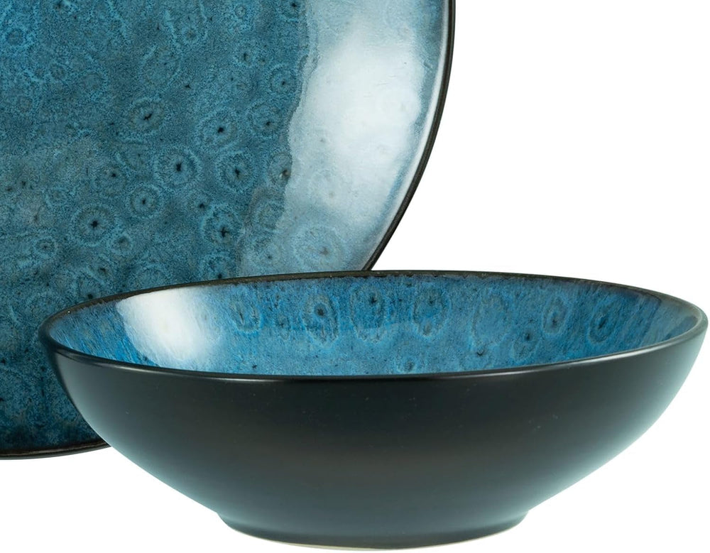 Creatable, 23630, CAPRI-Serie – Reaktive Emaille, Geschirr-Set 16-teilig, Geschirr-Sets Naty Shop