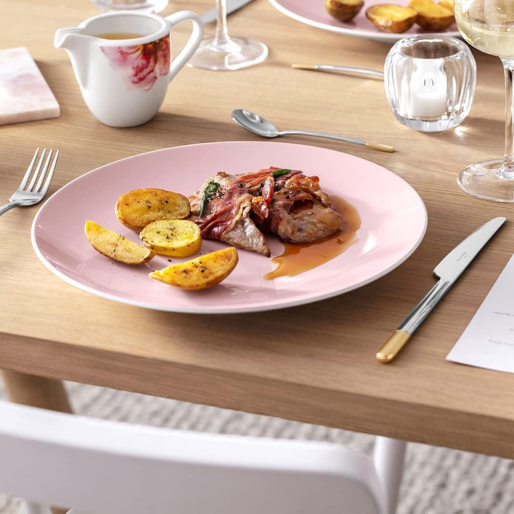 Villeroy & Boch - Cană de lapte Rose Garden, 280 ml, Porțelan Premium, alb/roz