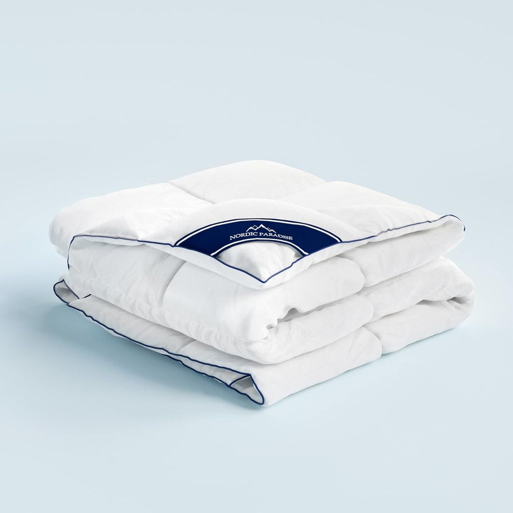 Nordic Paradise - Plapumă confortabilă - 50% puf de rață germană - Plapumă caldă de iarnă - 200X200 Cm Plapumi si pilote Naty Shop Toate anotimpurile 240X220 Cm