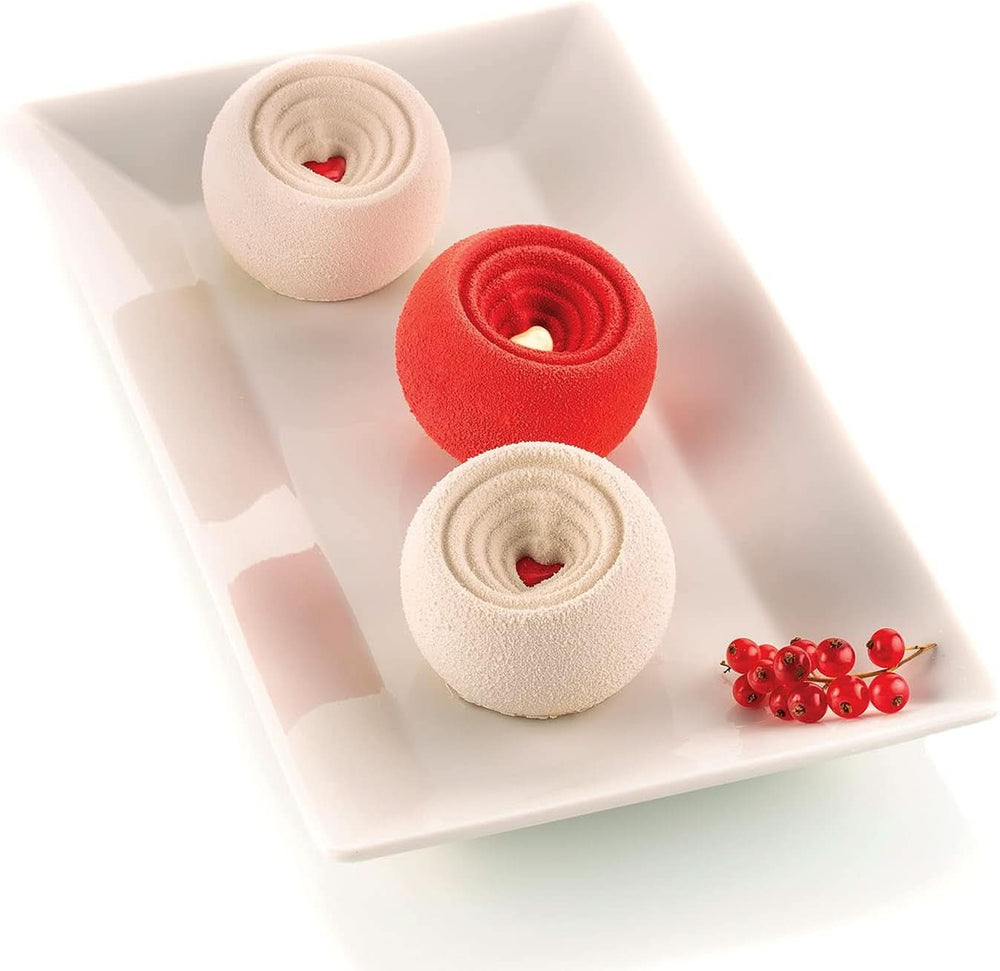 Silikomart, Form für Tartufo-Silikonkuchen, 8 einzelne Öffnungen, Ø 62 H 52 mm Kitchen Naty Shop Coccola