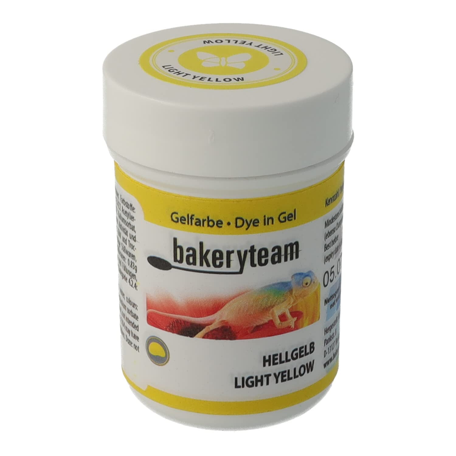 Gel colorant alimentar Bakeryteam pentru glazură, culoare galben deschis, 35 g