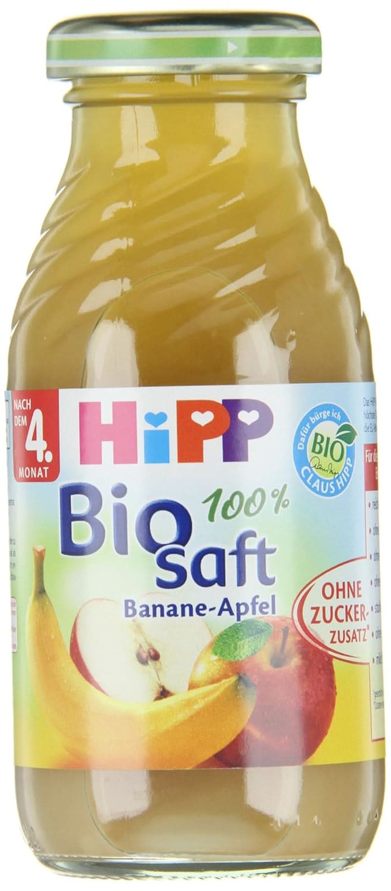 Hipp Banane-Apfel Bio, 6er Pack (6 x 200 ml) Mutter und Kind Naty Shop