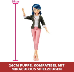 Bandai – Miraculous Ladybug – Anziehpuppe 26 cm mit zwei Outfits – Ladybug – P50355 Puppen Naty Shop