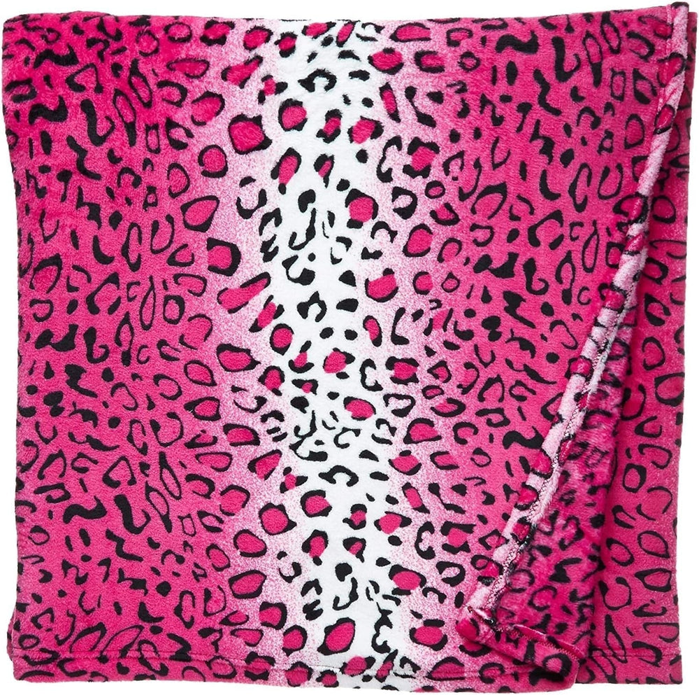 Home Must Haves Queen/King Zebra Giraffe Safari Tierdruck ganzjährig superweiche warme Couch-Überwurfdecke Bettgröße rosa Polyester rosa Leopard Steppdecken und Steppdecken Naty Shop