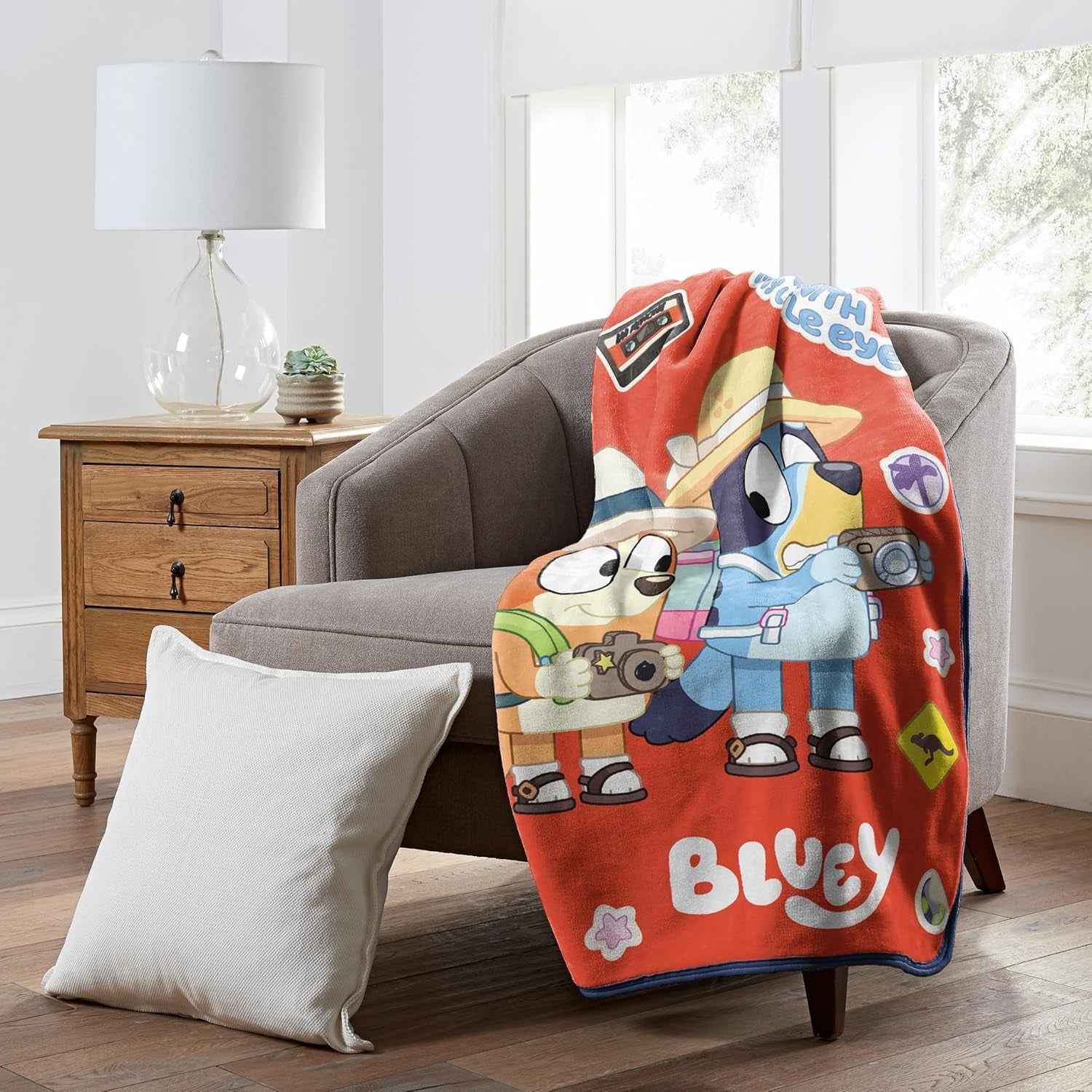 Pătură Northwest Bluey Silk Touch, 116.8 X 152.4 Cm, Roadtrip Paturi si Cuverturi Northwest