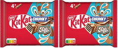 Nestlé Chunky Funky, napolitană crocantă în ciocolată cu lapte, pachet multiplu, pachet de 2 (4 x 40 g fiecare)