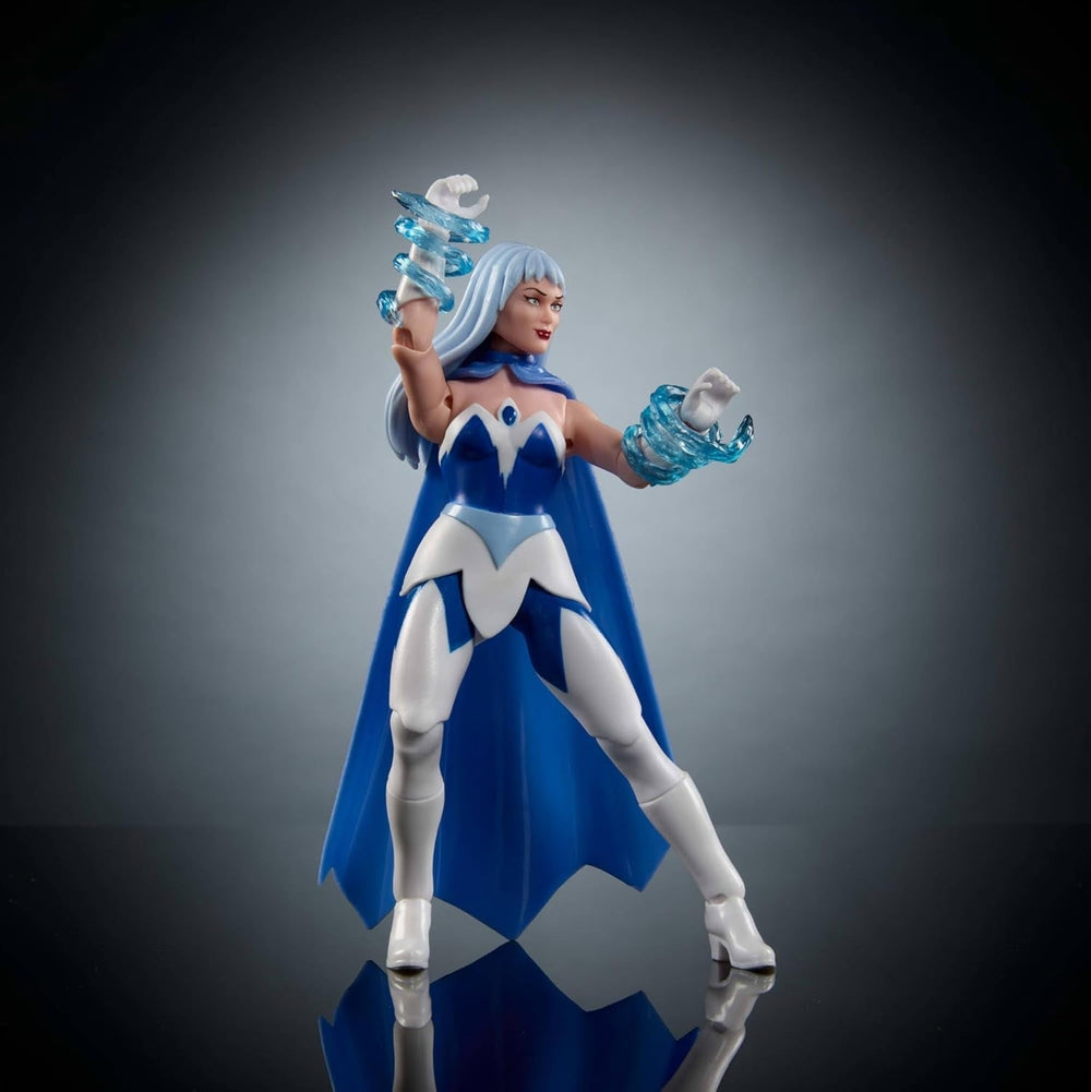 Masters of the Universe Origins Actionfigur Cartoon Collection Frosta, ca. 14 cm groß, aus der TV-Serie der 1980er Jahre, Prinzessin der Macht mit Eiskraft, detailliertes Design und Umhang, JBM87 Actionfiguren Naty Shop