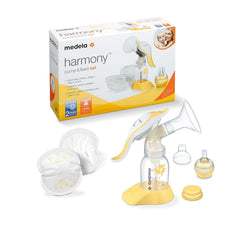 Medela Harmony Handmilchpumpe, Mit Calma-Sauger Und Stilleinlagen Zubehör Essen und Stillen Baby Naty Shop