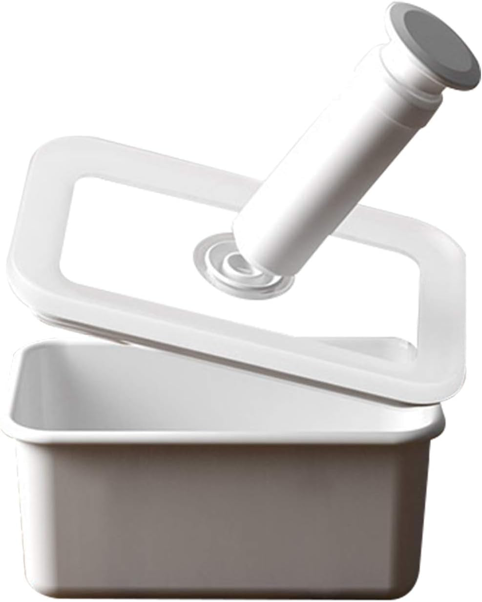 Staniu de depozitare a alimentelor în vid emailat | XL | 1.85L | 23.5 x 17.5 x 7cm | păstrează alimentele proaspete pentru mult mai mult timp | protejează alimentele de bacterii și infestare fungică | fără pompă de vid Cutii depozitare alimente Naty Shop Plat Mediu