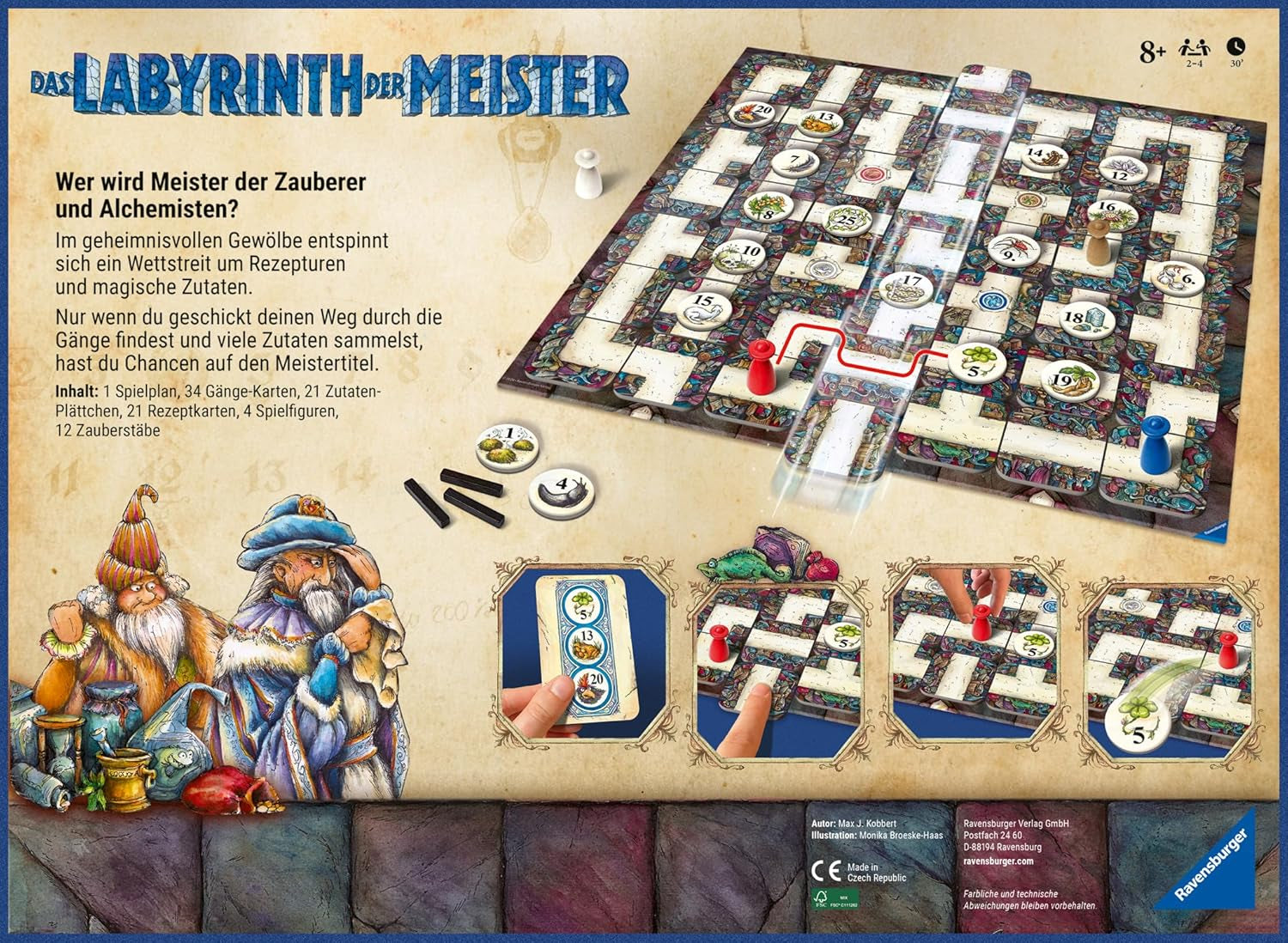 Ravensburger 22474 Maze Masters – Die Meisterversion des verrückten Labyrinths für 2–4 Spieler ab 9 Jahren