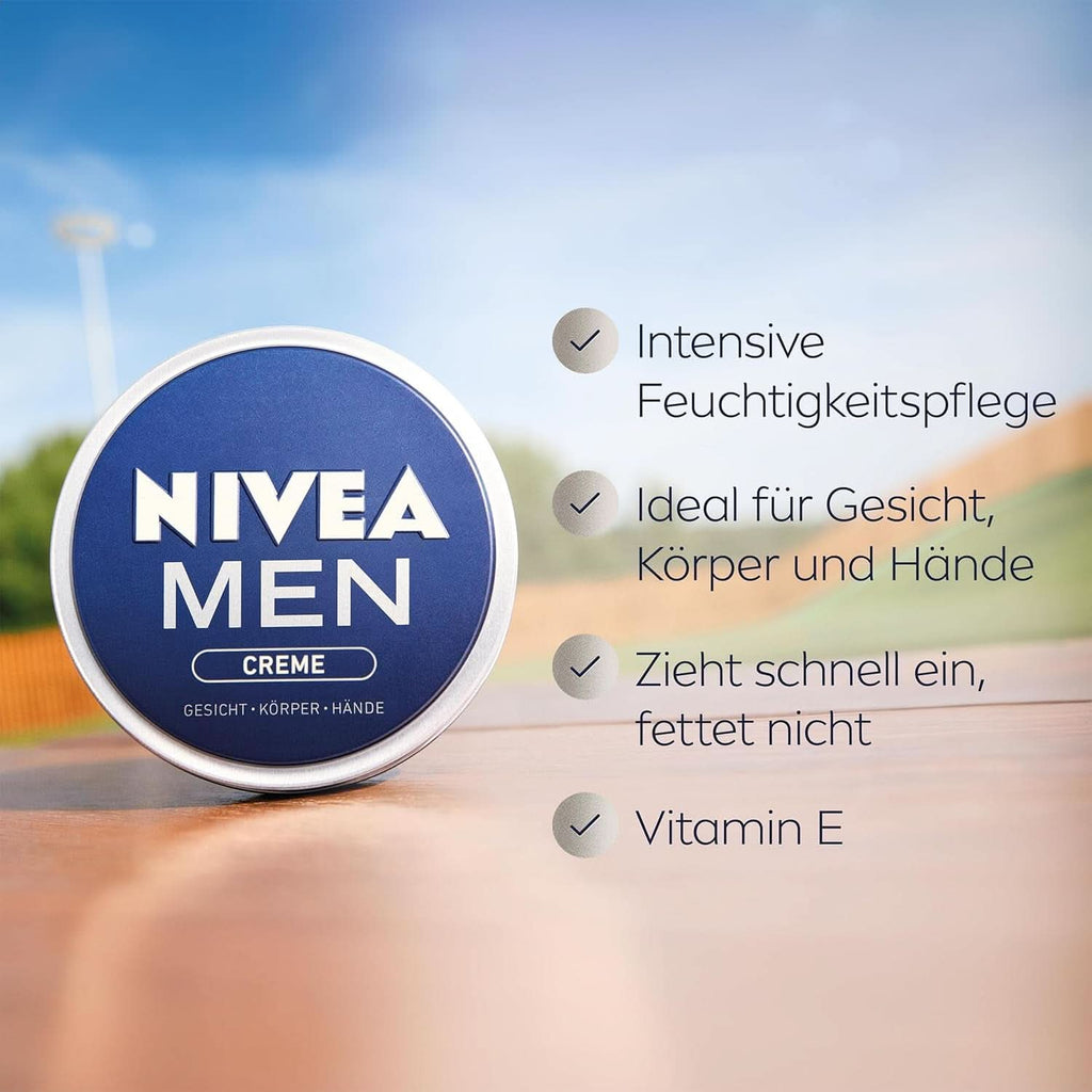 NIVEA MEN Creme, cremă hrănitoare pentru piele cu vitamina E, 150 ml Naty Shop