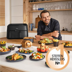 Philips Dual Basket Airfryer 3000 Series mit Frühstücksset, 9 Liter, 2 Schubladen Haushaltsgeräte Naty Shop