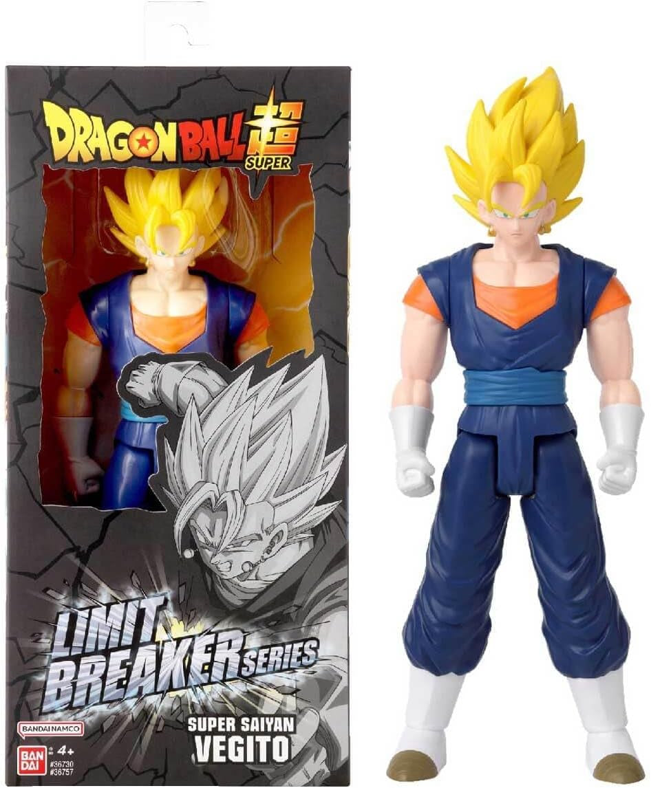 BANDAI - Dragon Ball Super - Giant Limit Breaker Figure 30 Cm - Super Saiyan Vegeta Blue - Licența oficială Dragon Ball - Figură Vegeta mare articulată - Jucărie pentru copii 4+ ani - 36732 Action figures Naty Shop Super Saiyan Vegeto