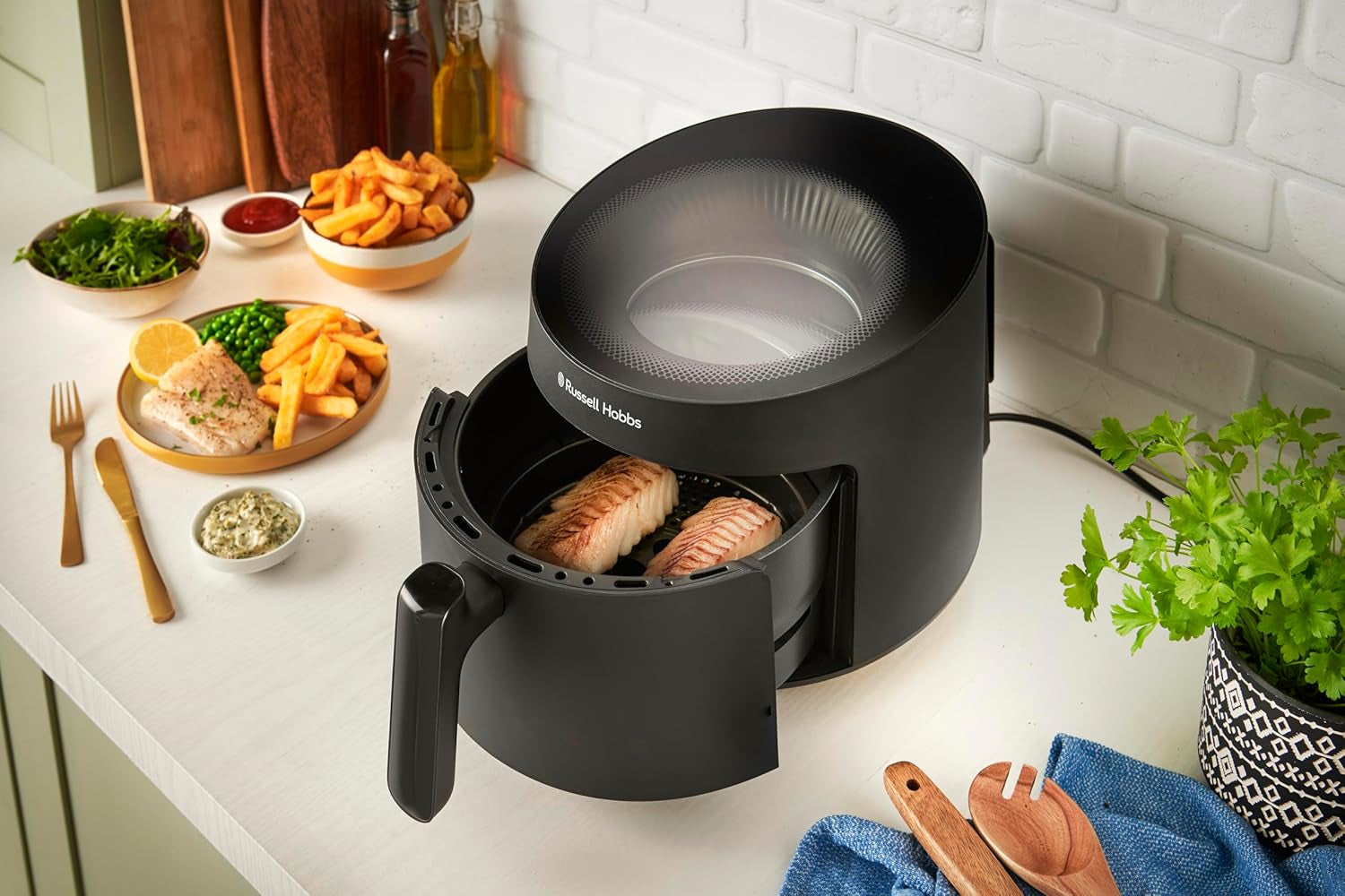 Russell Hobbs Airfryer, 5 litri, 10 programe, fereastra de vizualizare Electrocasnice Naty Shop