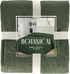 ESSEX - Tagesdecke 200 x 220 cm, ideal für das Schlafzimmer, weiche und bequeme Tagesdecke, moderne Steppung - Botanische grüne Betten und Decken Besuchen Sie den ESSEX-Store Grün (botanisch) 200 x 220 cm