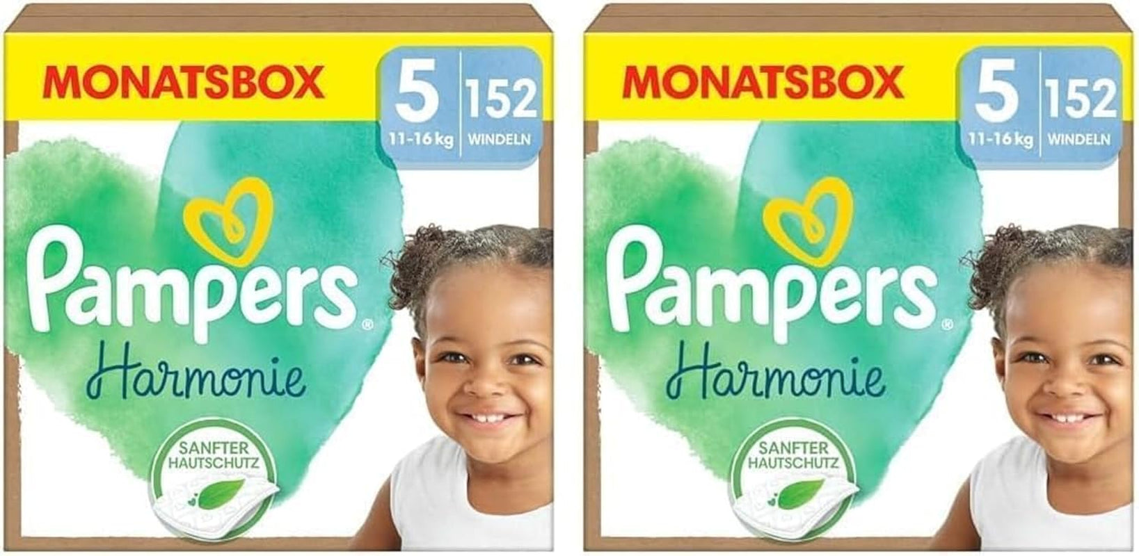 Scutece Pampers Harmony mărimea 4, 174 scutece, 9 kg-14 kg, protecție delicată a pielii cu protecție 100% Pampers