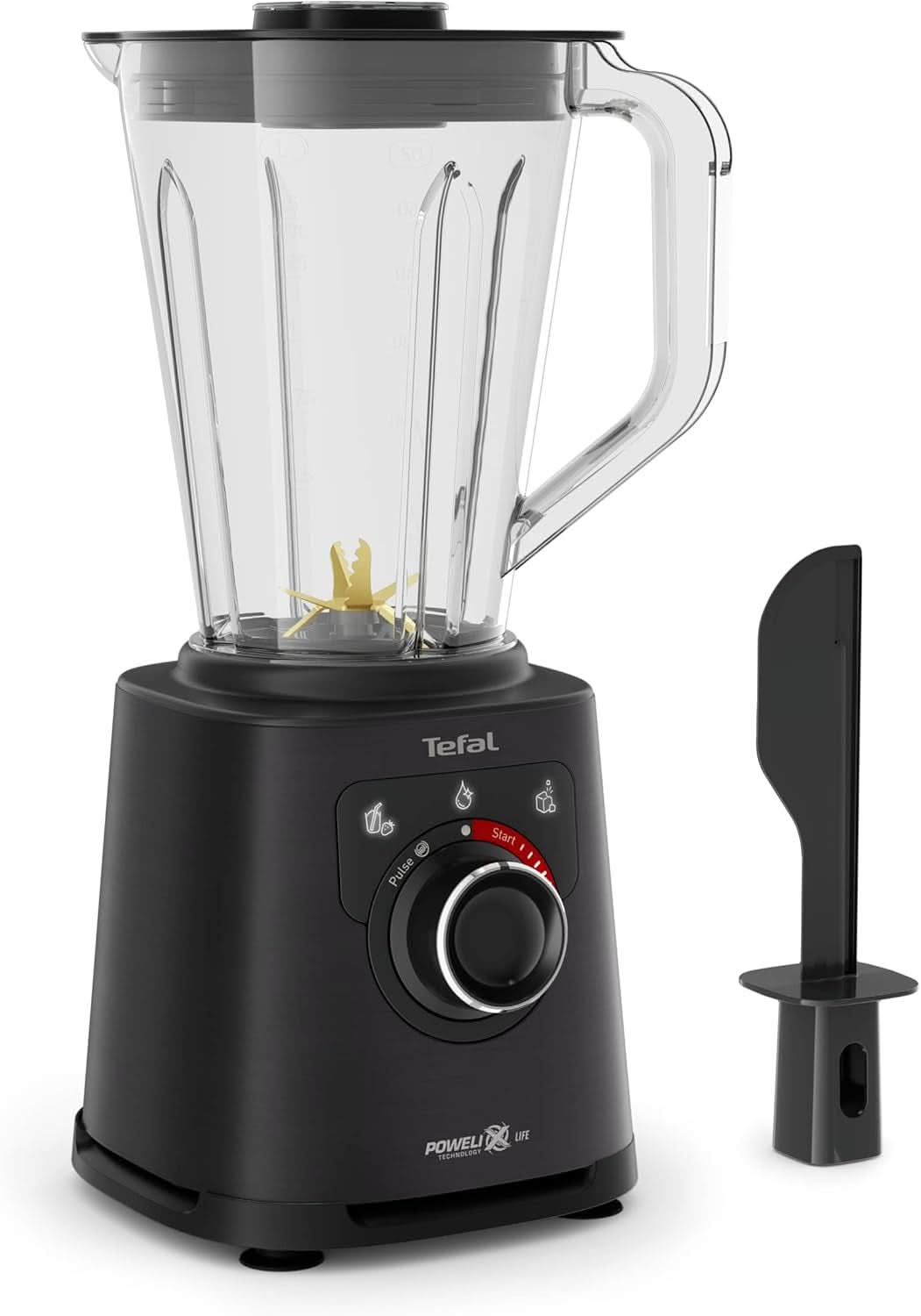 Tefal Perfectmix+ Standmixer, 3 Automatikprogramme, Powelix-Klingentechnologie, Luftkühlsystem, 2 L Fassungsvermögen, Tritan-Behälter, Inkl. Spatel, Schwarz, BL88A831 Küche Naty Shop