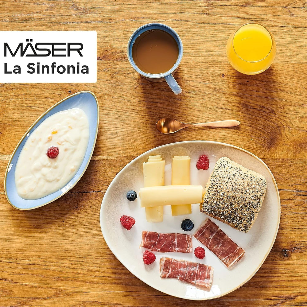 MÄSER 931991, La Sinfonia, Modernes Tafelservice für 4 Personen, 16-teilig, Vintage-Design Geschirrsets Naty Shop