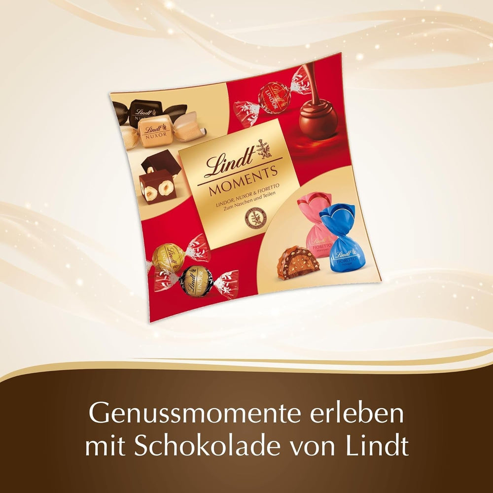 Lindt Chocolate Moments Sharing, 223 Gramm Schokoladensüßigkeit Naty Shop