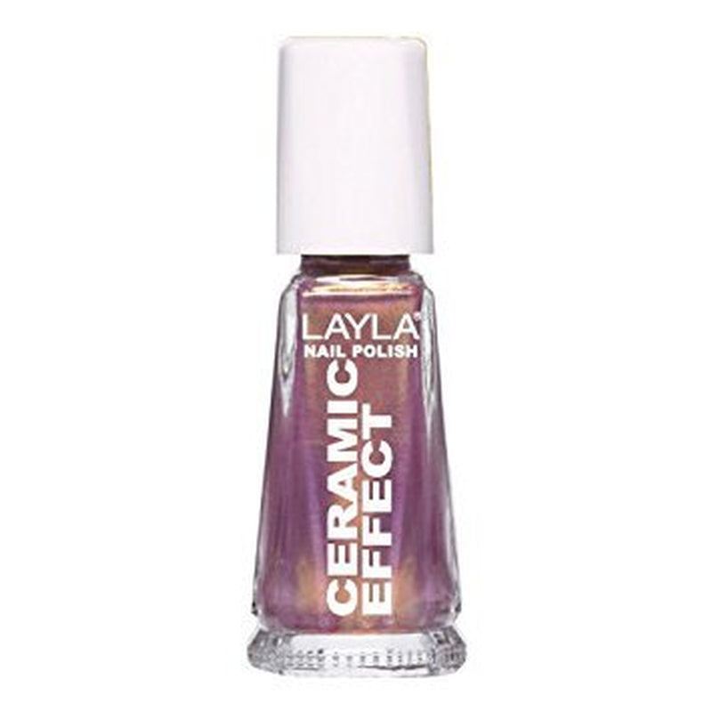 Cosmetics 1243R23-109 Ceramic Effect Nagellack - orange fluo, 1er pack (1 x 0.01 l)