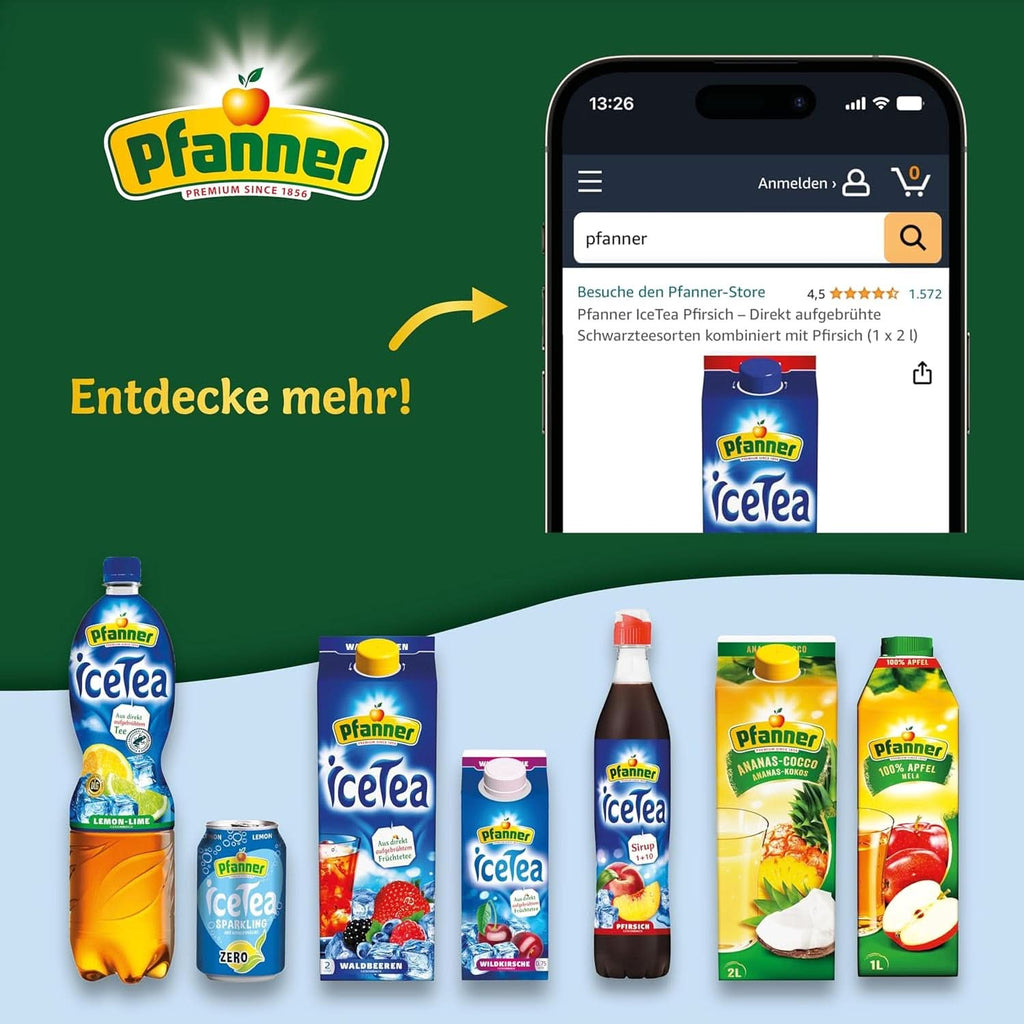 Pfanner Coconut Water Drink (8 X 500 ml)- Apă de nucă de cocos fără zahăr Naty Shop