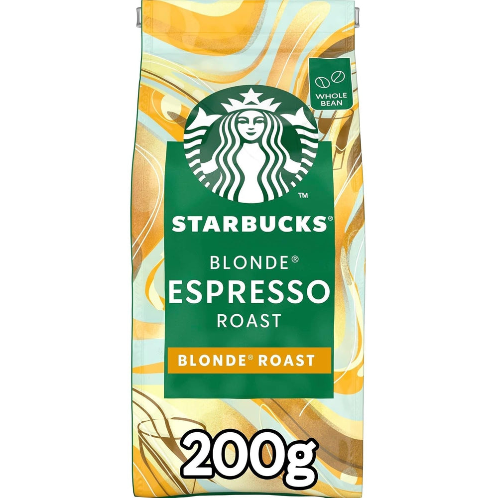STARBUCKS Blonde Espresso Roast, Light Roast, ganze Kaffeebohnen 200 g (6er-Pack) Naty Shop Coffee
