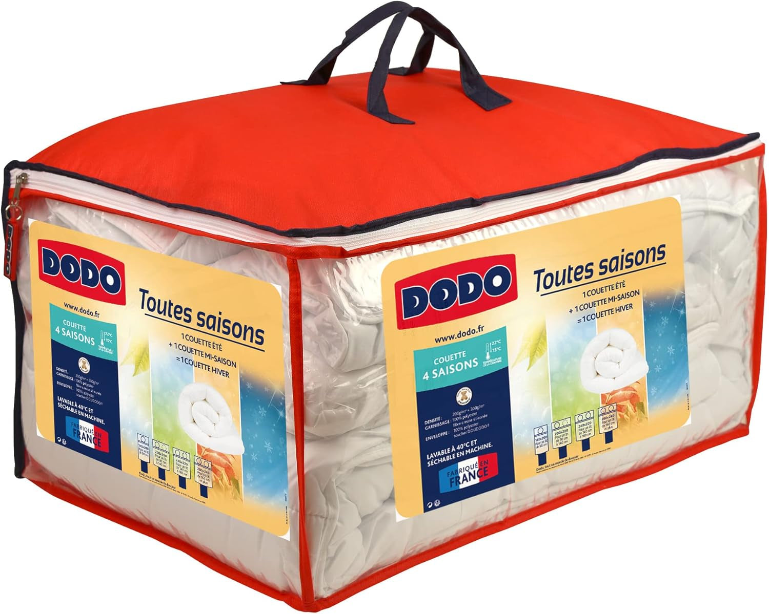 DODO 25665 Pentru 4 anotimpuri Cuvertură 140 X 200 Cm Poliester Alb Plapumi si pilote Naty Shop