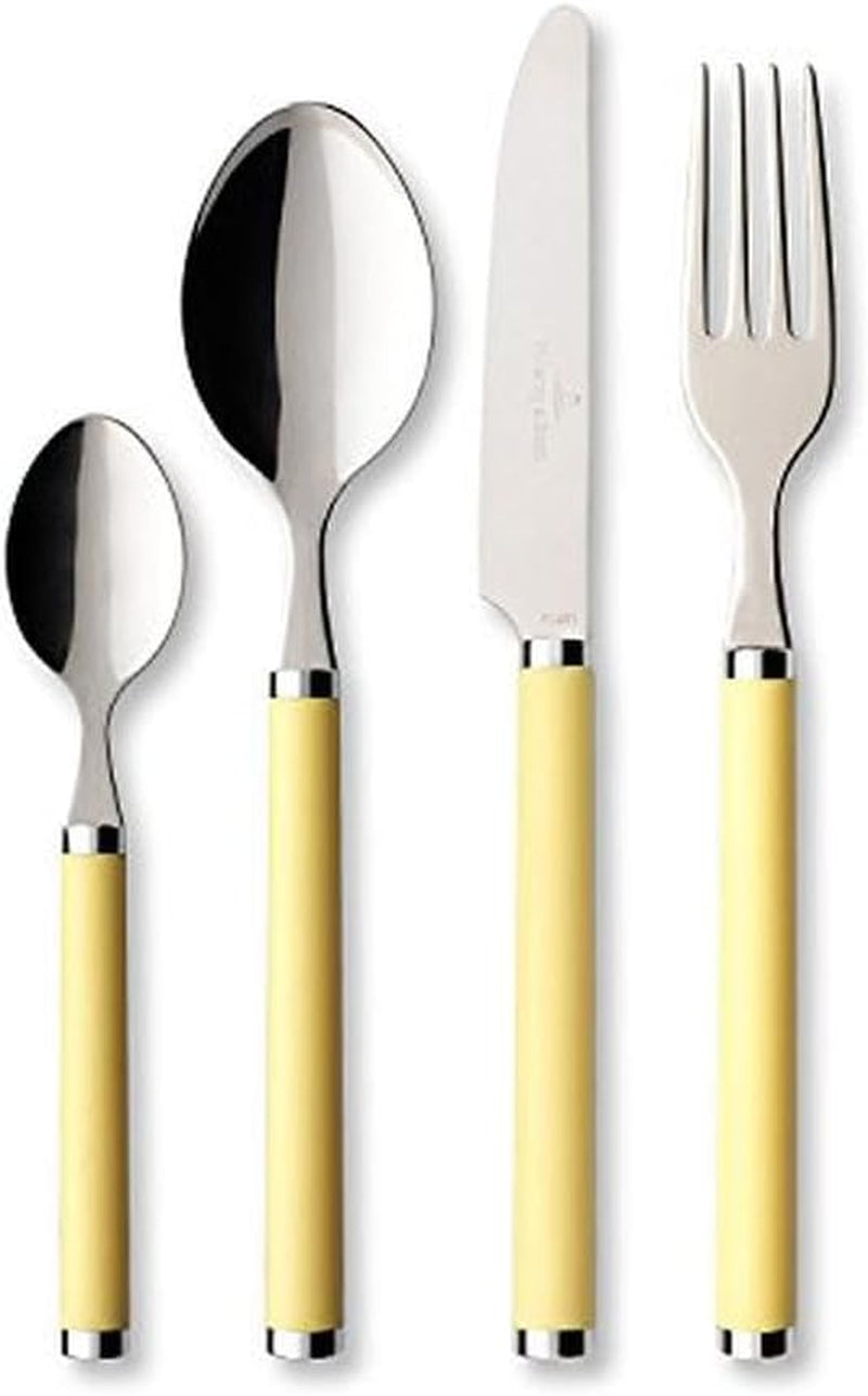 Villeroy & Boch Play Green Garden Besteckset, 24-teilig, 6 Personen Kitchen Naty Shop Yellow 24-teilig