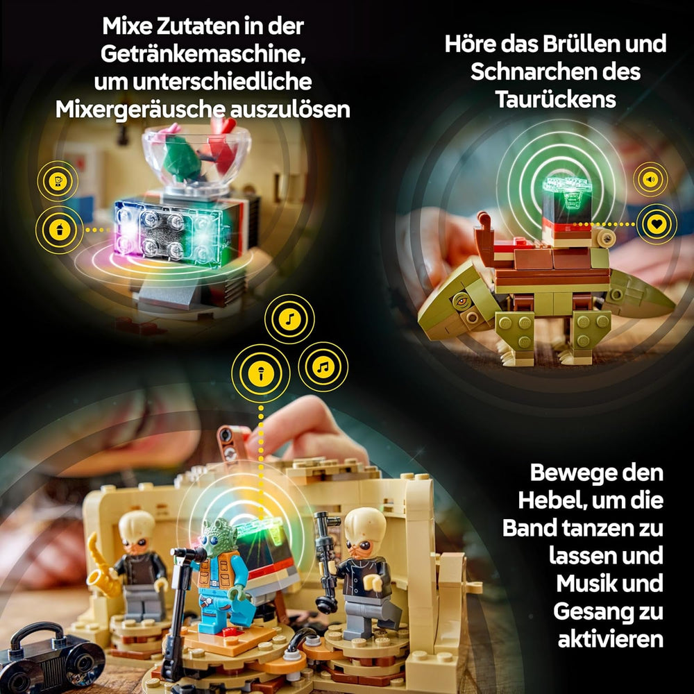 LEGO Star Wars 75425 SMART Play: Mos Eisley Cantina - Kompatibles Interaktives Spielzeug inkl. 3 SMART Tags und 2 Minifiguren - Geschenkidee für Jungen und Mädchen ab 8 Jahren & Erwachsene Fans