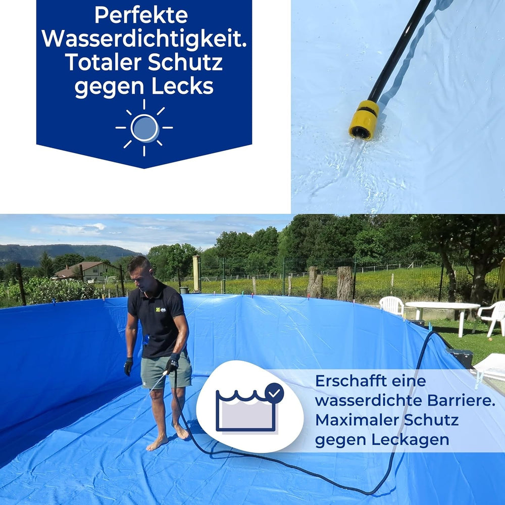 Gre FPROV500 - Căptușeală pentru piscine ovale, 500 x 300 x 120 cm (lungime x lățime x înălțime), sistem de agățare, albastră