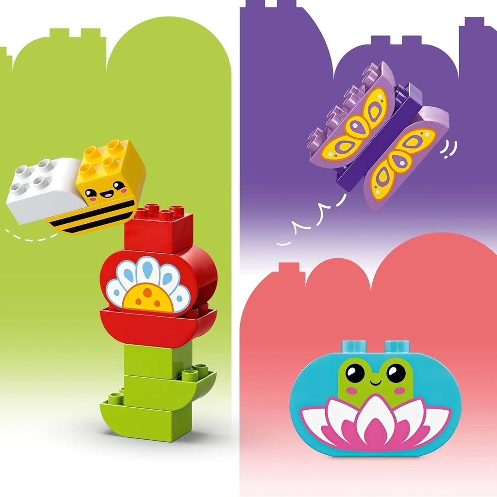 LEGO DUPLO Town Creative Flower Garden, Jucărie stivuibilă, Permite copiilor mici de la 2 ani să se joace imaginativ, Set de construcție pentru a promova dexteritatea, Jucărie educativă pentru copiii preșcolari 10444 Seturi de constructie Besuche den LEGO-Store