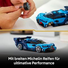 LEGO Speed Champions Bugatti Vision Gran Turismo Hypersportwagen - Modellbau mit sammelbarer Fahrer Minifigur - Gaming Geschenkidee für Jungen ab 9 Jahren und Motorsportfans - 77253