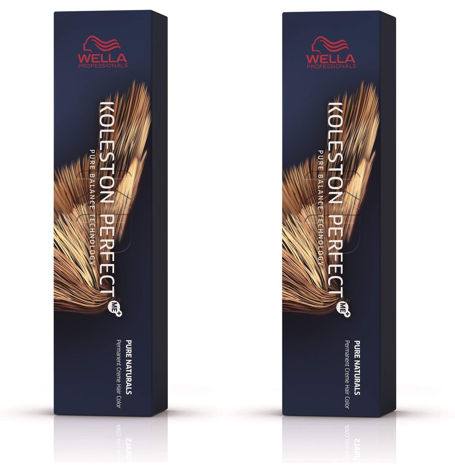 Wella Professionals Wella Koleston Perfect ME KP Pure Naturals 5/00 Light Brown Natural Intense, pachet de 2 Vopsea pentru par Naty Shop Maro, alb 60 ml (pachet de 2)
