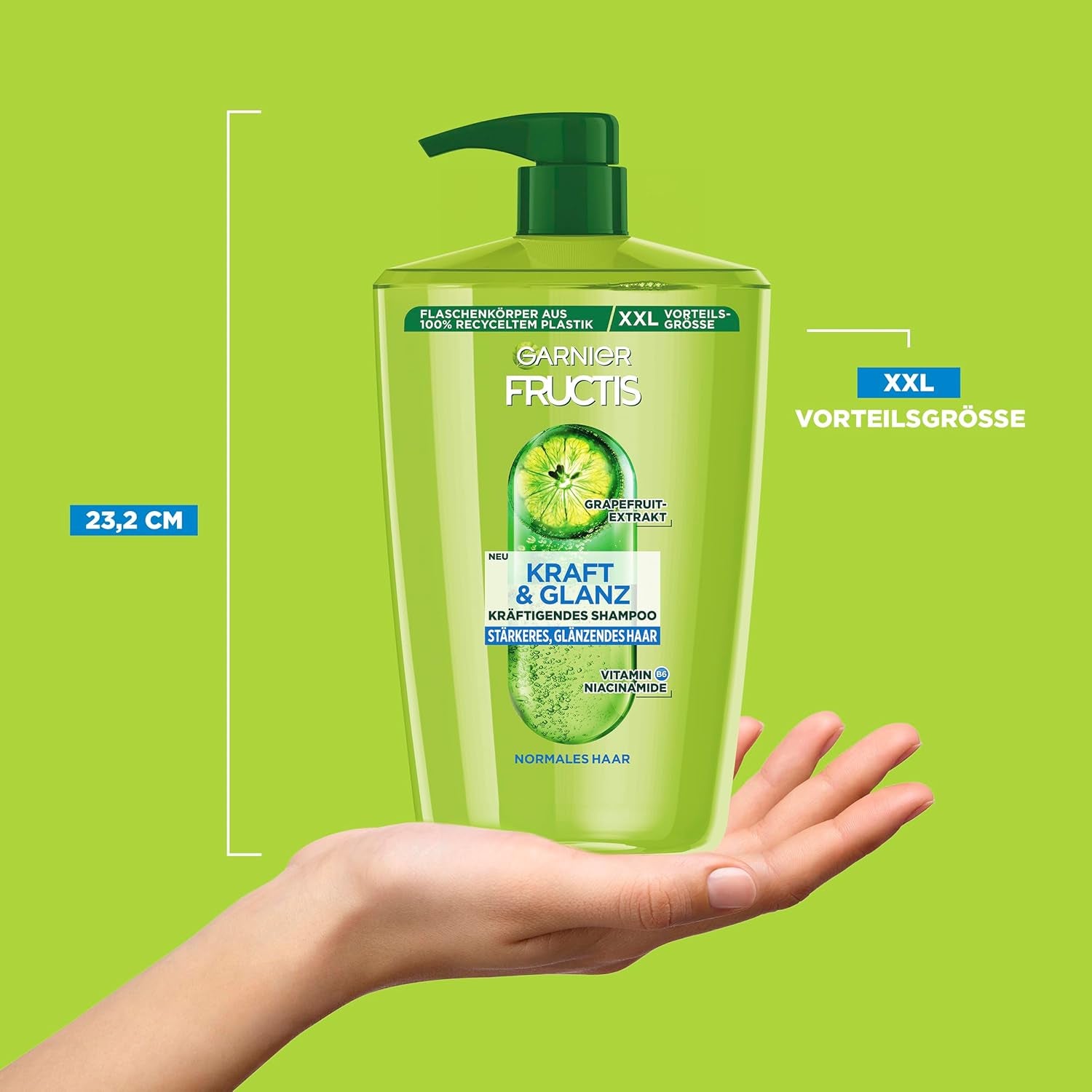 Garnier Fructis Strength And Shine Șampon de întărire cu extract de grepfrut XXL, 1 litru Duș și baie Garnier