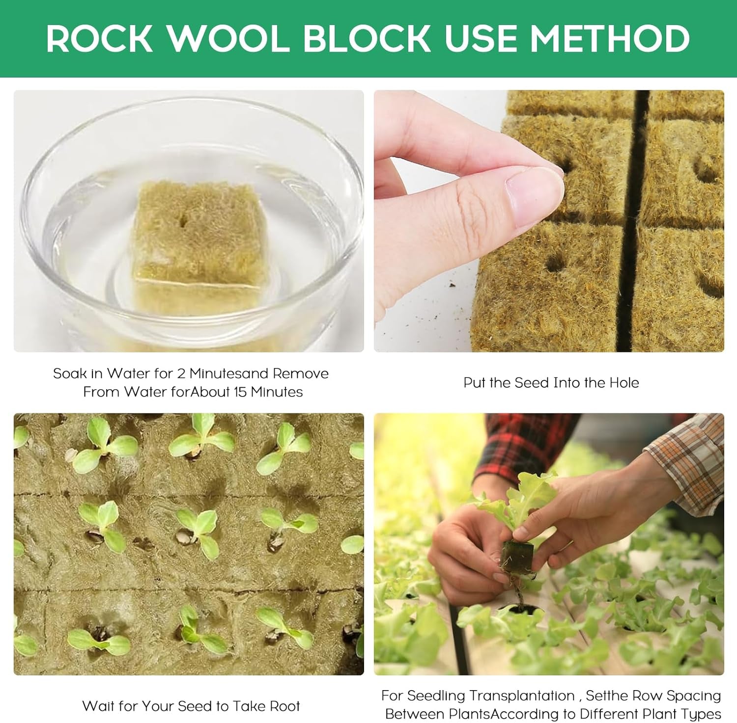 28 cuburi de lână Rockwool, Set de lână Rockwool, Covoraș de creștere Rockwool, Covoraș de creștere hidroponică fără sol, Cub de lână Rockwool, Cuburi de lână Rockwool pentru butași, Clonare, Propagare 4 * 4 * 4cm