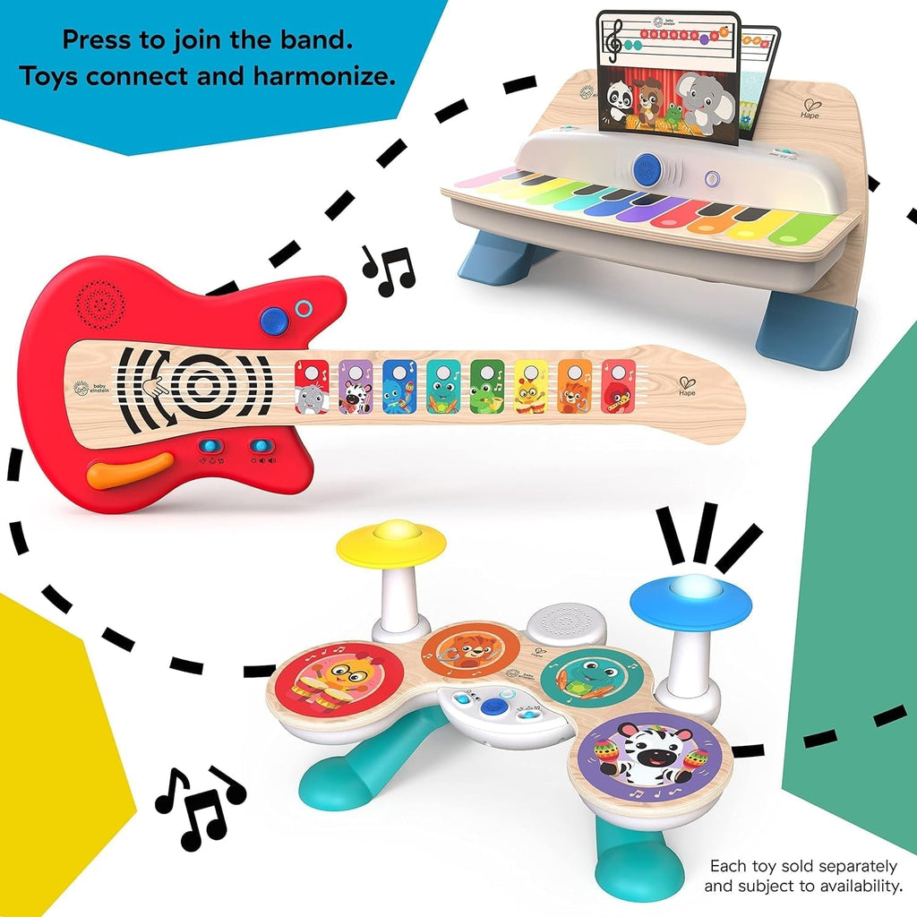 Baby Einstein, Together in Tune, Connected Magic Touch, tobe din lemn, instrumente muzicale, 4 moduri de joc și 10 melodii, control volum, jucărie din lemn pentru copii, de la 12 luni Jucarii Bebe Naty Shop