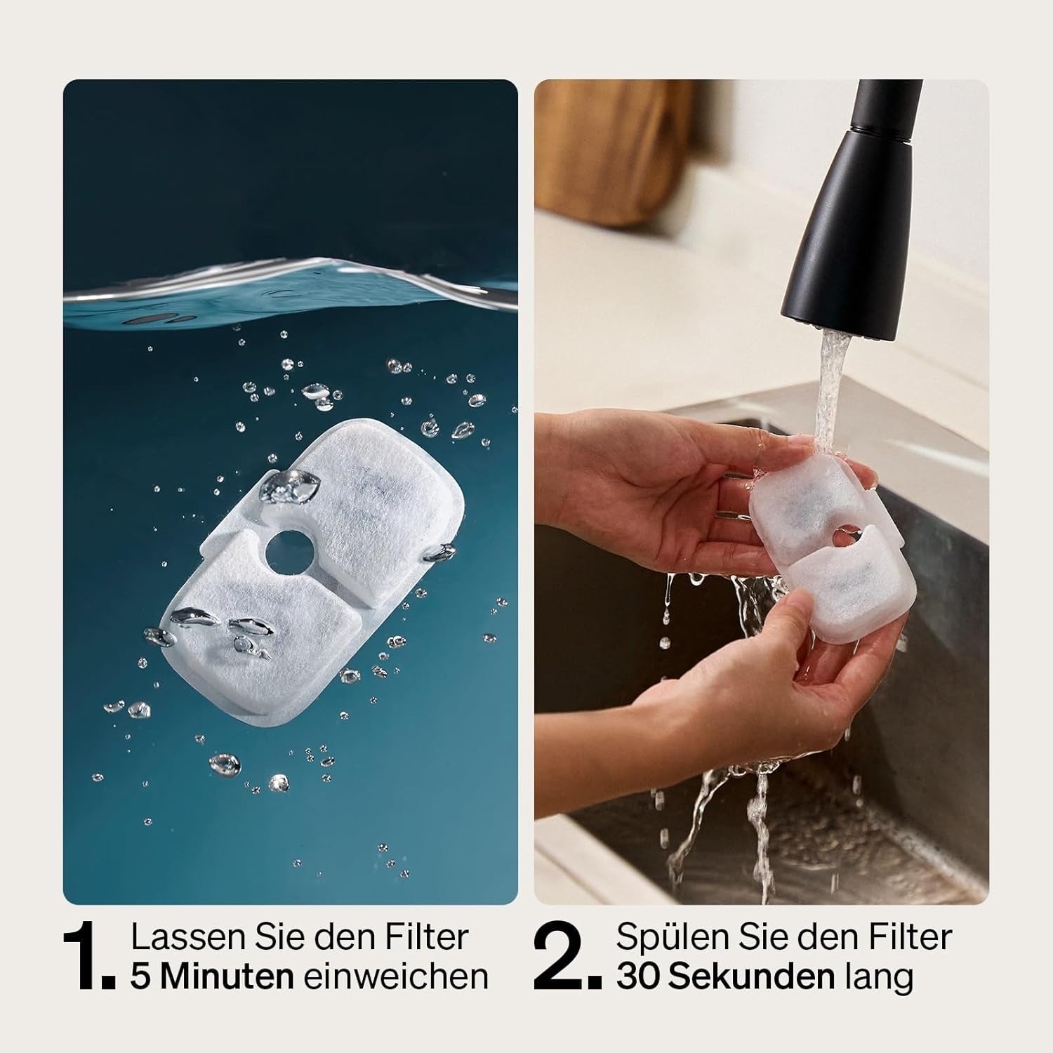 PETLIBRO Filter Katzenbrunnen 8er Pack für Dockstream Trinkbrunnen für Katze PLWF005, PLWF115, PLWF105, PLWF305, 4-Monats-Set PETLIBRO Trinkbrunnen Filter Ersatzfilter für Katzentrinkbrunnen