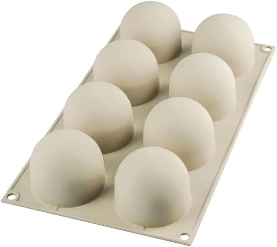 Silikomart, Form für Tartufo-Silikonkuchen, 8 einzelne Öffnungen, Ø 62 H 52 mm Kitchen Naty Shop