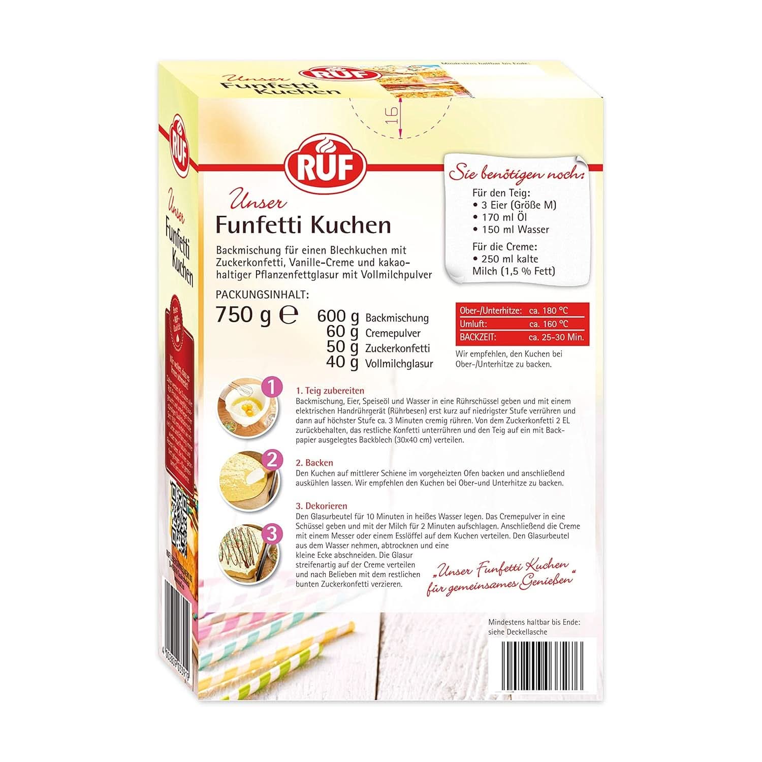 RUF-Mischung für Kuchen, verschiedene Farben, Glasuren und Dekor Naty Shop