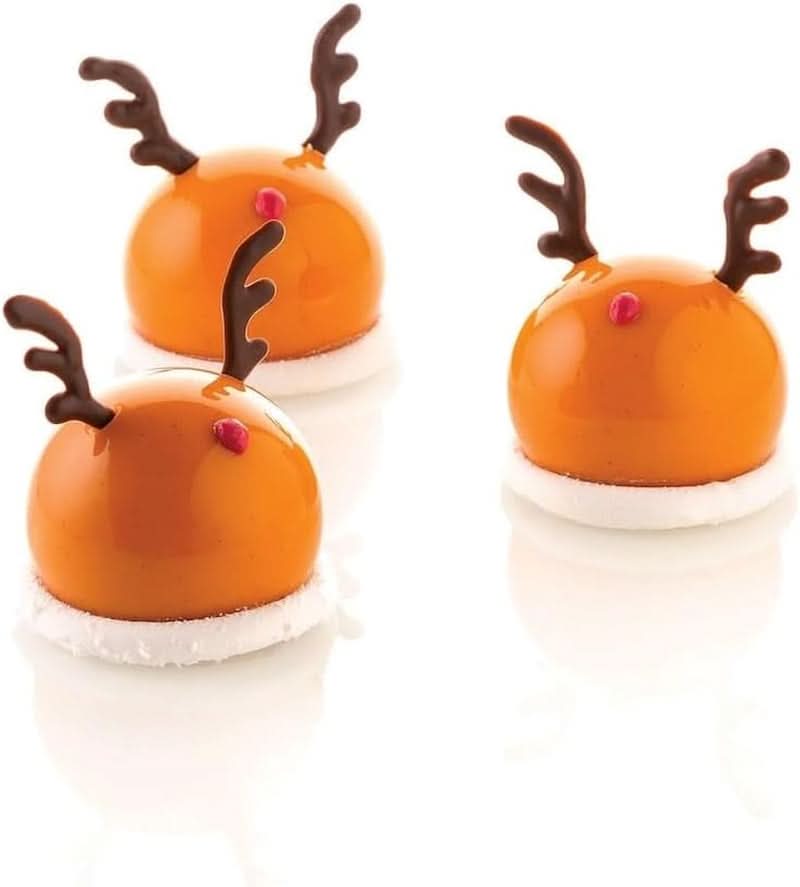 Silikomart, Form für Tartufo-Silikonkuchen, 8 einzelne Öffnungen, Ø 62 H 52 mm Kitchen Naty Shop