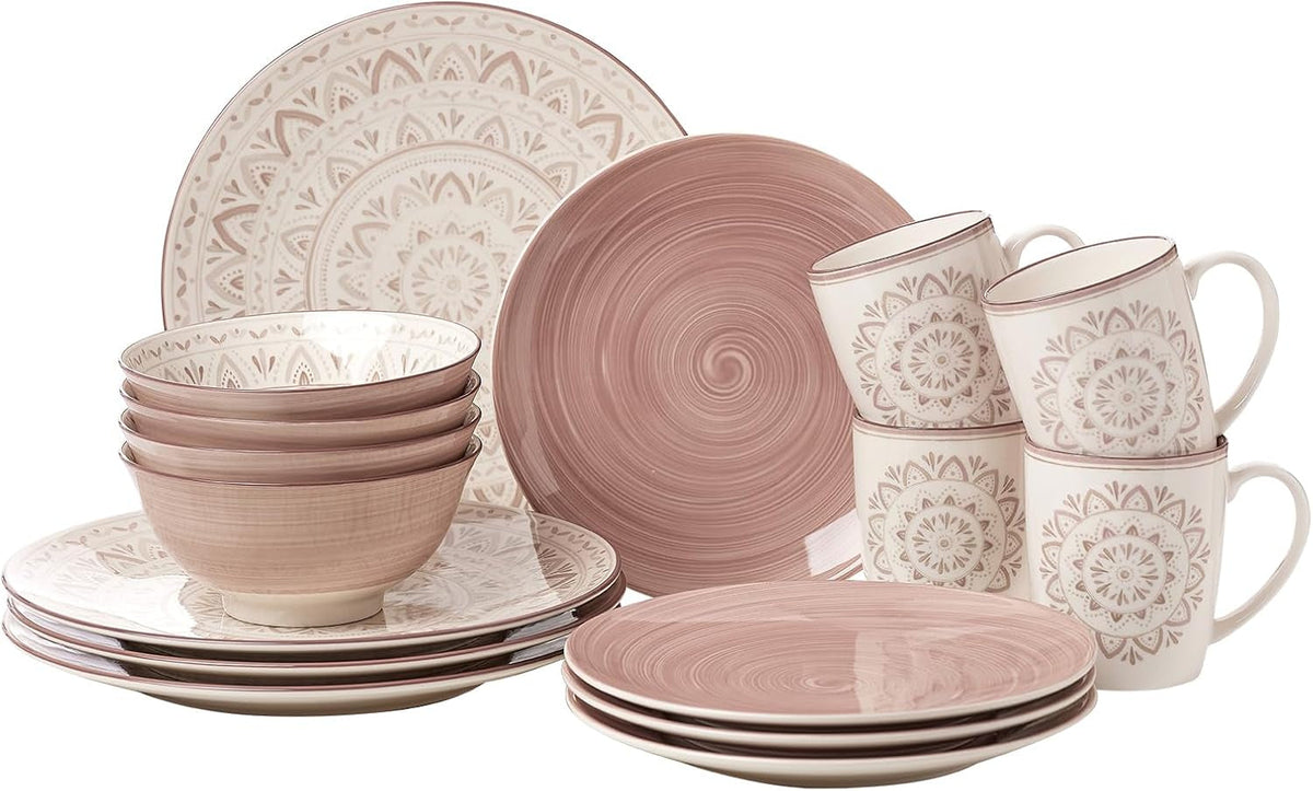 Ritzenhoff & Breker Valencia Kombiservice, 16-teilig Geschirrsets Naty Shop Kombiservice 4 Personen