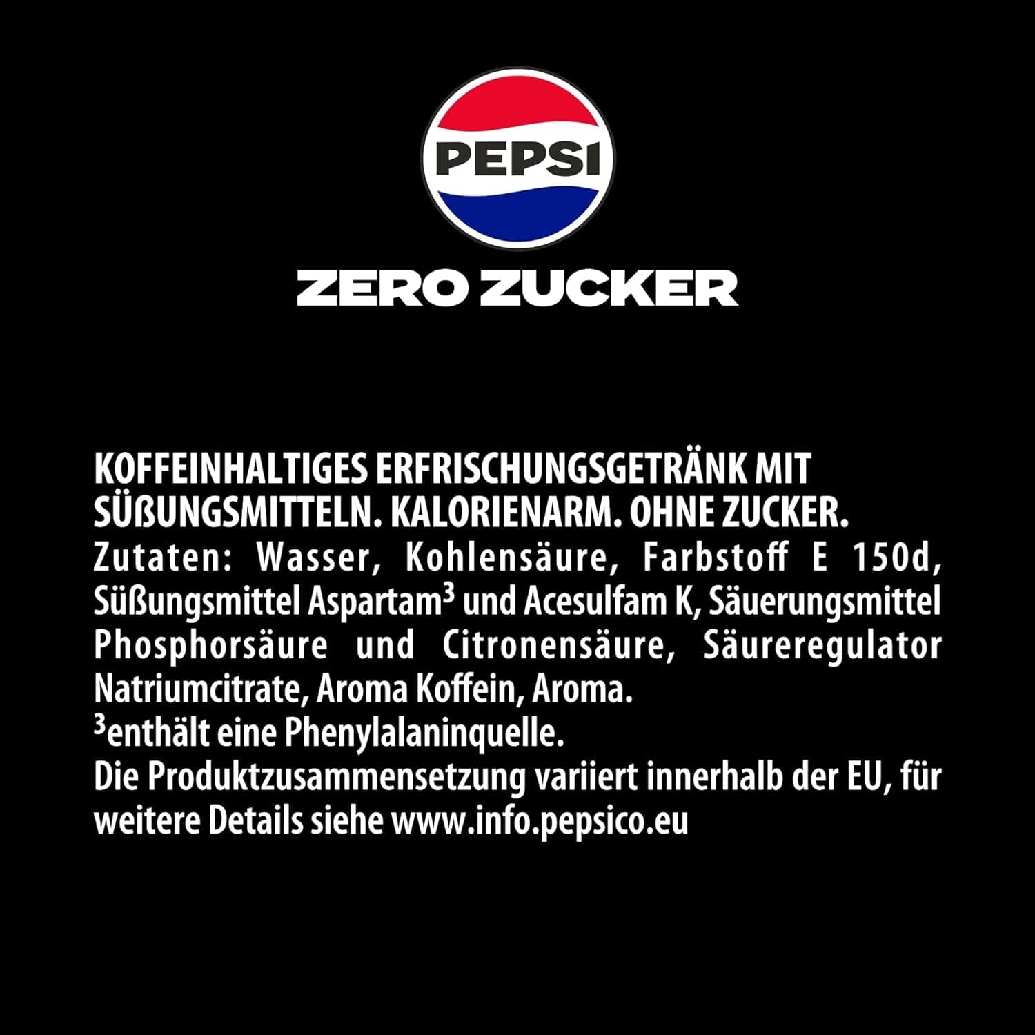 Pepsi Zero Sugar, Erfrischungsgetränk ohne Zucker von Pepsi, ohne Kalorien, Set 6 x 1,75 Liter Alkoholfreie Getränke Naty Shop