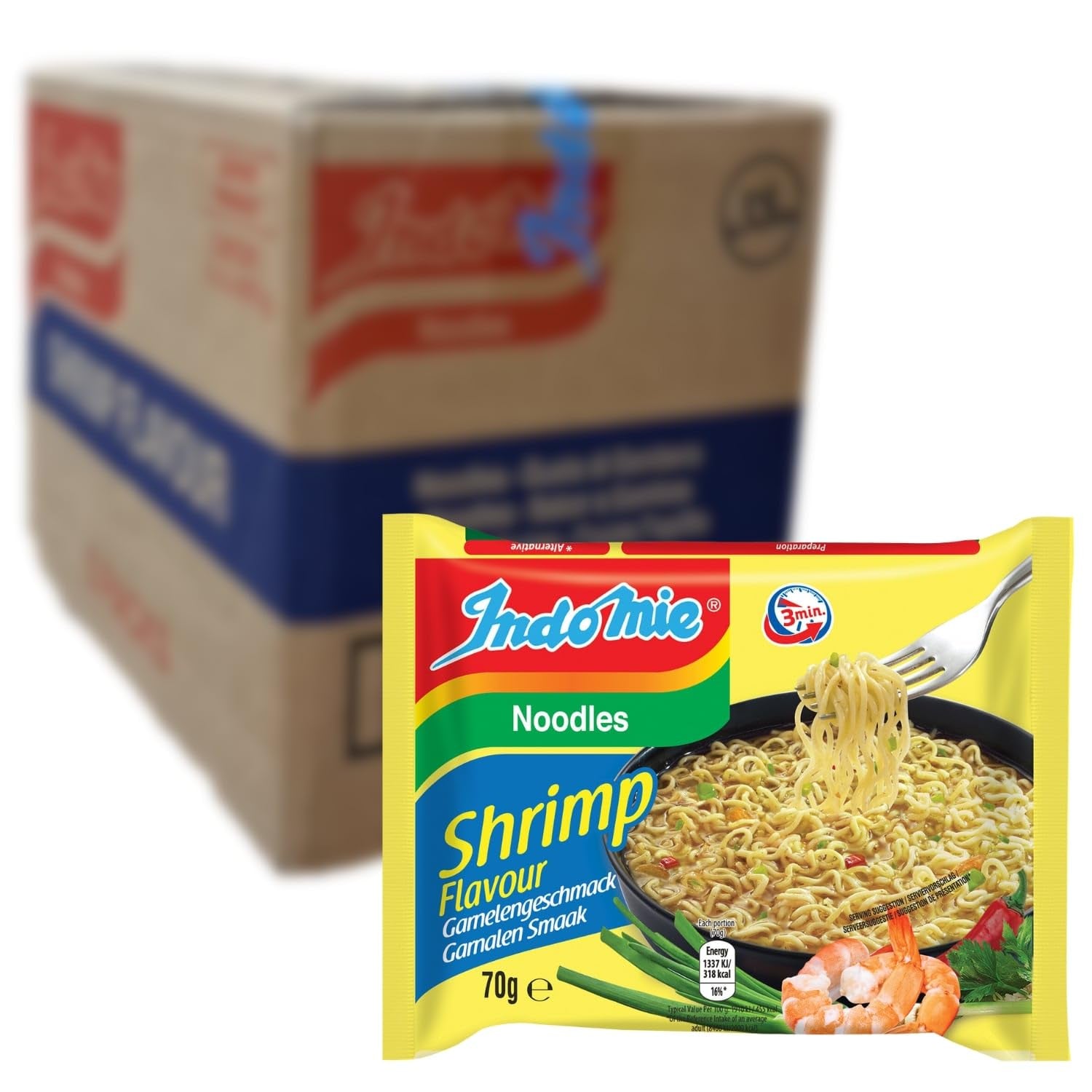 INDOMIE - Instant Mi Goreng Nudeln - Multipack (40 x 80g)