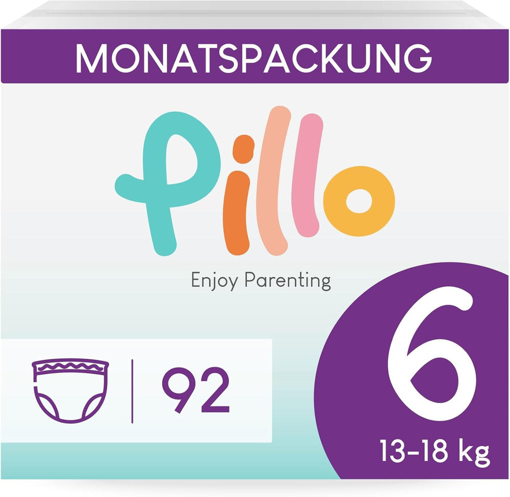 Scutece Pillo, mărimea 7, 84 de bucăți, 4 pachete a câte 21 de scutece fiecare, mărimea 7 - XXL (15+ kg) – Scutece pentru bebeluși